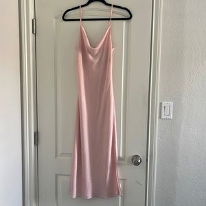 Slit blush pink dress! Nordstrom